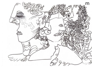 Desenho intitulada "i39" por Mi Tina, Obras de arte originais, Tinta