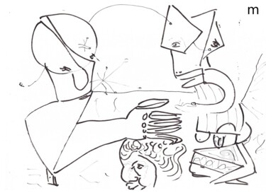 Рисунок под названием "i41" - Mi Tina, Подлинное произведение искусства, Чернила