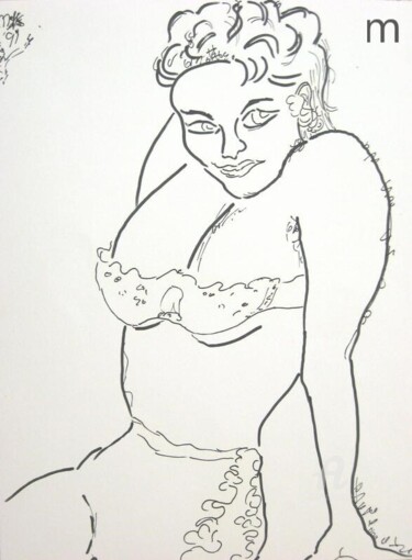Drawing titled "versailles" by Mi Tina, Original Artwork, Ink
