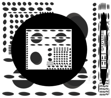 Digitale Kunst getiteld "dot" door Mi Tina, Origineel Kunstwerk, Digitaal Schilderwerk