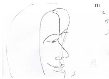 Dessin intitulée "Sketchbook Page, ap…" par Mi Tina, Œuvre d'art originale, Crayon