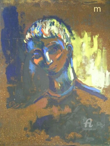 Pittura intitolato "Younger Man" da Mi Tina, Opera d'arte originale, Olio