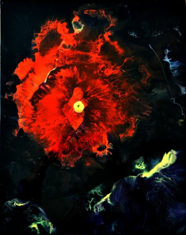 Peinture intitulée ""Esculape" - RESINA…" par Mitty, Œuvre d'art originale, Pigments Monté sur Châssis en bois