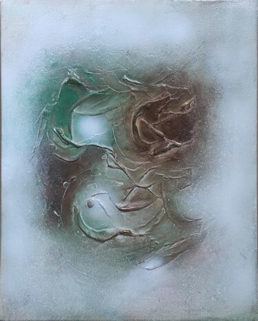Ζωγραφική με τίτλο ""Quand tombent les…" από Mitty, Αυθεντικά έργα τέχνης, Ακρυλικό Τοποθετήθηκε στο Ξύλινο φορείο σκελετό