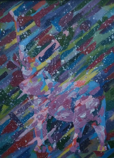 Картина под названием "любовь" - Полина Михайлова, Подлинное произведение искусства, Масло