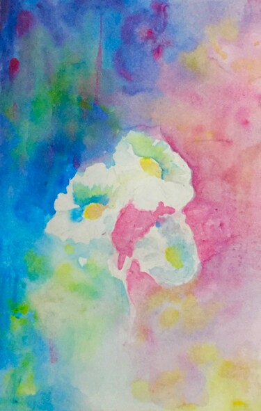 Картина под названием "Flowers-3" - Miya Atk, Подлинное произведение искусства, Акрил