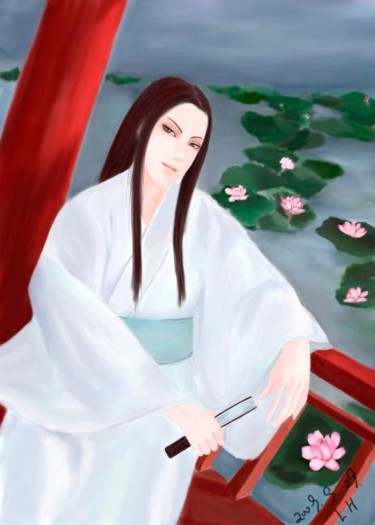 Digital Arts titled "花与人" by Rococosmile, Original Artwork