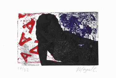 Incisioni, stampe intitolato "Untitled 2016" da Mizael C., Opera d'arte originale, Collagraphy