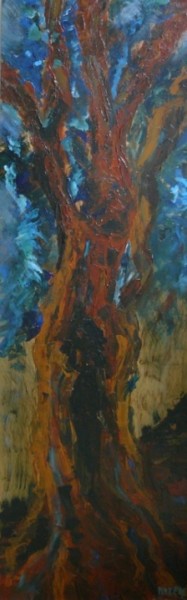 Peinture intitulée "L'arbre de l'Ange 5…" par Mizem, Œuvre d'art originale, Acrylique