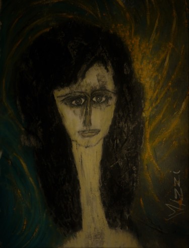 Картина под названием "Mélancolie IV" - Mizzi, Подлинное произведение искусства, Другой