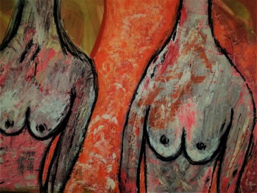 Malerei mit dem Titel "DUO" von Mizzi, Original-Kunstwerk, Acryl