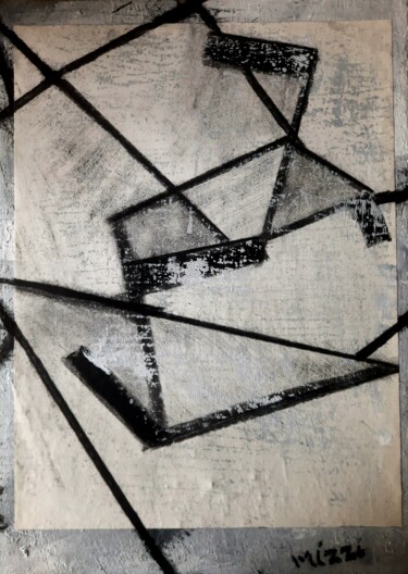 Peinture intitulée "Abstrus IV" par Mizzi, Œuvre d'art originale, Acrylique