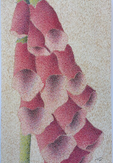 Digitale Peinture intitulée "Digitale" par Marie José Malargé, Œuvre d'art originale, Gouache