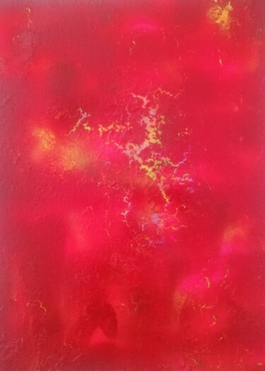Peinture intitulée "Red" par Maria Ro Art, Œuvre d'art originale, Acrylique