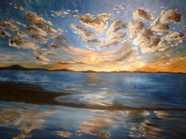 Peinture intitulée "Byron Bay" par Mjg Artiste Peintre, Œuvre d'art originale, Huile