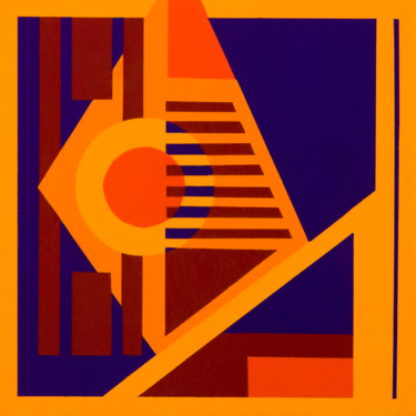 Peinture intitulée "Géométrie variable" par Maillé, Œuvre d'art originale, Acrylique