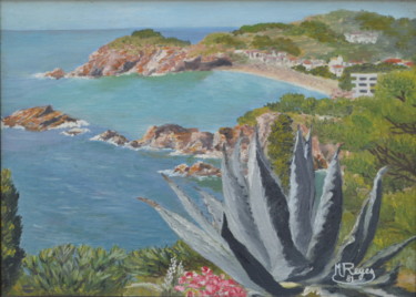 Pintura intitulada "Costa Brava" por Marie-Josée Reyes, Obras de arte originais, Óleo