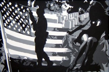 Painting titled "Lady Liberty Mourns" by Michael James Toomy, Original Artwork