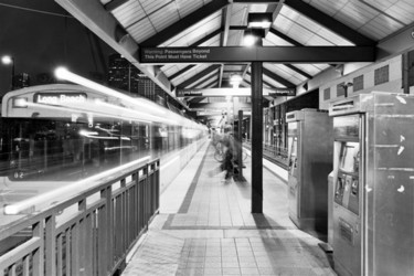 Photography titled "The Leaving Train" by Martin J Waterman, Original Artwork