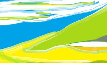 Droga na Śnieżkę Digitale Künste mit dem Titel "Droga na Śnieżkę" von Małgorzata Ka, Original-Kunstwerk, Digitale Malerei