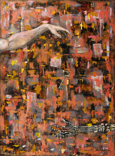 Картина под названием "Into the Void" - Mk Anisko, Подлинное произведение искусства, Масло
