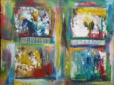 Картина под названием "The window of oppor…" - Jafeth Moiane, Подлинное произведение искусства, Масло