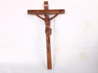 Sculpture intitulée "Jesus Christ,Jesus…" par Jafeth Moiane, Œuvre d'art originale, Bois