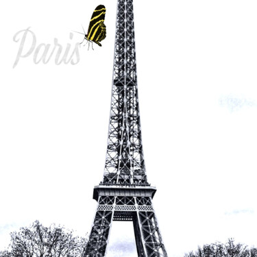Fotografía titulada "Eiffel Tower, Torre…" por Jafeth Moiane, Obra de arte original, Fotografía digital