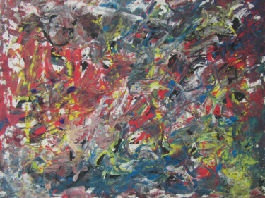 Malerei mit dem Titel "The colors of love" von Jafeth Moiane, Original-Kunstwerk, Öl