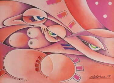 Malerei mit dem Titel "Women, source of li…" von Jafeth Moiane, Original-Kunstwerk, Acryl