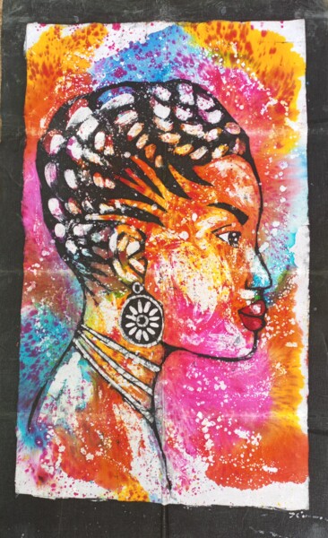 "Black princess, Bla…" başlıklı Tablo Jafeth Moiane tarafından, Orijinal sanat, Balmumu