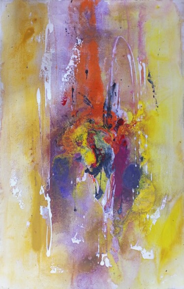 Pintura titulada "Abstract painting o…" por Jafeth Moiane, Obra de arte original, Acrílico