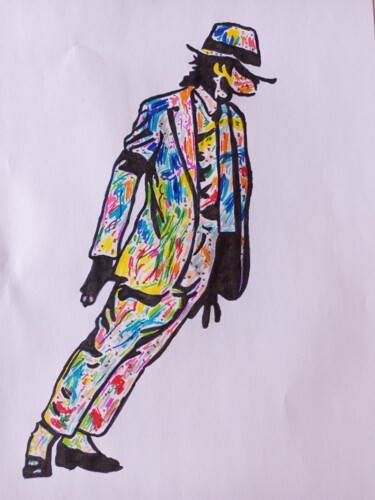 Estampas & grabados titulada "Michael Jackson pai…" por Jafeth Moiane, Obra de arte original, Impresión digital
