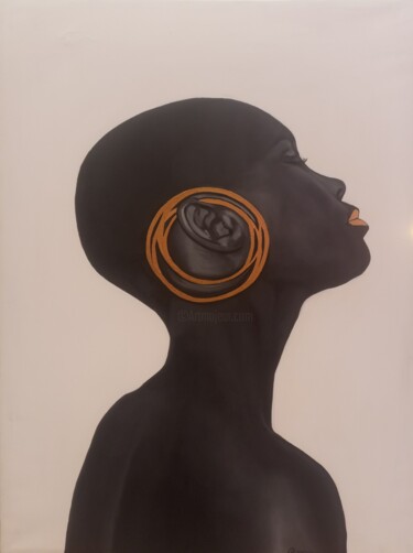 Peinture intitulée "Ethereal elegance" par Jafeth Moiane, Œuvre d'art originale, Acrylique