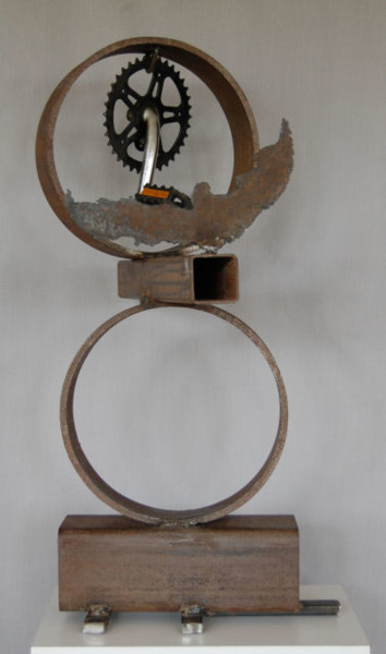 Malerei mit dem Titel "Balancing Act" von Marcia Lamel, Original-Kunstwerk