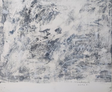 Рисунок под названием "white noise" - Mladen Lazarević, Подлинное произведение искусства, Трафарет