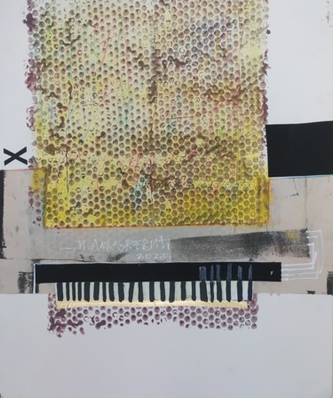Desenho intitulada "honey piano" por Mladen Lazarević, Obras de arte originais, Acrílico