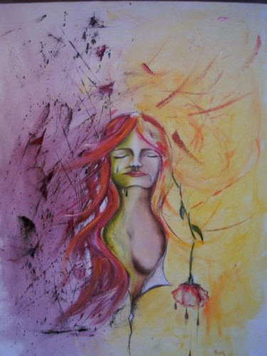 Painting titled "TRAHISON" by Marie-Laure Couet, Original Artwork