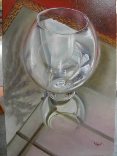 Painting titled "TRANSPARENCE" by Marie-Laure Couet, Original Artwork, Oil