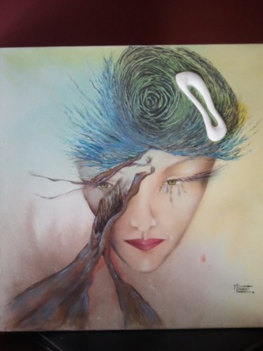 Painting titled "Mon CHOIX , mes PAS" by Marie-Laure Couet, Original Artwork