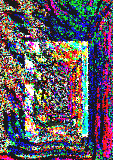 Цифровое искусство под названием "PENSEES" - Mlgtra, Подлинное произведение искусства, Фотомонтаж Установлен на Деревянная р…