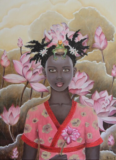 Peinture intitulée "Rendez-vous à Desha…" par Mlle Saeki, Œuvre d'art originale, Acrylique