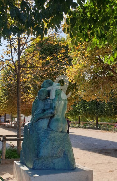 Fotografie getiteld "Le Baiser de Rodin" door Marie-Louise Trichet, Origineel Kunstwerk, Film fotografie