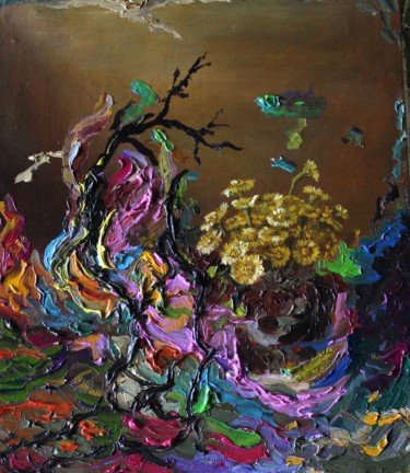 Картина под названием "Spring" - Margarita Makarova, Подлинное произведение искусства, Масло