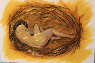 Painting titled "reflexes" by Margarita Makarova, Original Artwork, Gouache