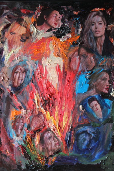 Картина под названием "Инквизиция" - Margarita Makarova, Подлинное произведение искусства, Масло