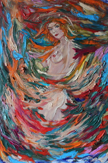 Schilderij getiteld "Танец Саломеи" door Margarita Makarova, Origineel Kunstwerk, Olie