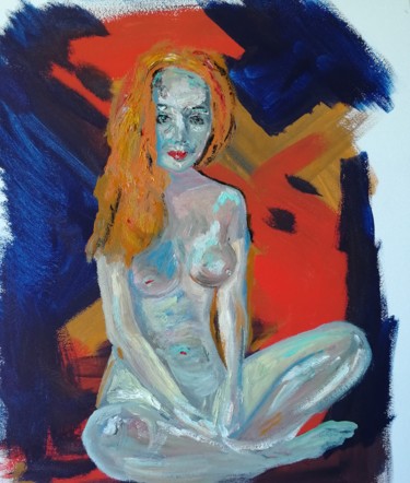 Painting titled "Aelita" by Margarita Makarova, Original Artwork, Oil