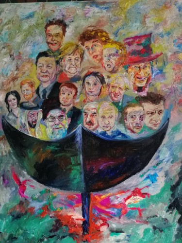 Pintura intitulada "Together" por Margarita Makarova, Obras de arte originais, Óleo