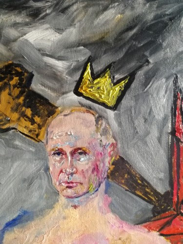 Malarstwo zatytułowany „Putin. Russia” autorstwa Margarita Makarova, Oryginalna praca, Olej